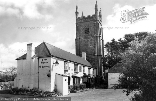 Photo of Pillaton, St Odulph's Church And Weary Friar Inn c.1955