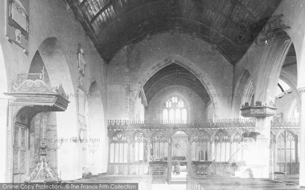 Photo of Pilton, Church Interior 1890