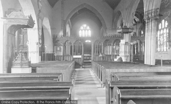 Photo of Pilton, Church Of St Mary The Virgin, The Pulpit And Screen c.1940