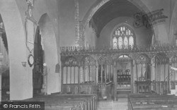 Church Screen, Showing Hour-Glass 1900, Pilton