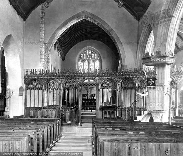 Photo of Pilton, Church, Showing Hour Glass 1900
