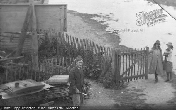 Photo of Pin Mill, A Boat Builder 1921