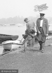 Sailor And Dog c.1955, Pin Mill