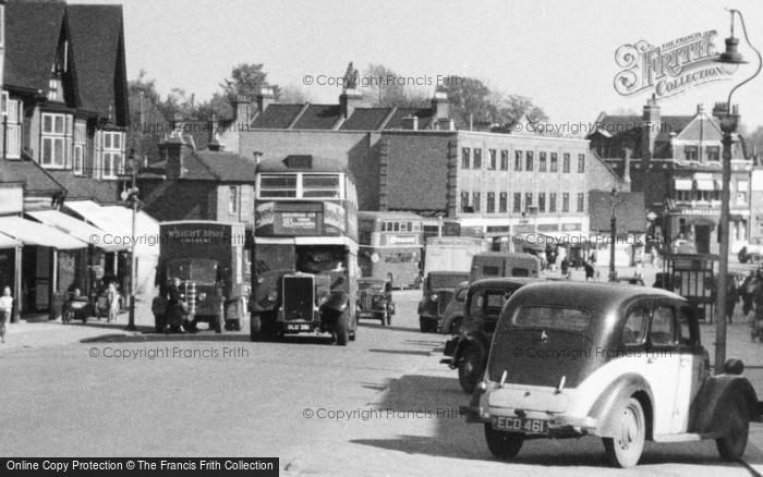 Photo of Pinner, Bus In Bridge Street c.1955