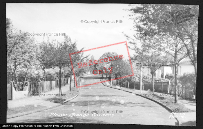 Photo of Pinner, Grange Gardens c.1955