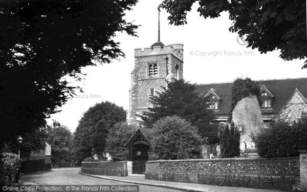 Photo of Pinner, St John The Baptist Church c.1955