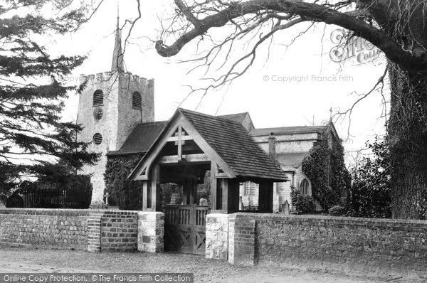 Photo of Pirbright, Church Of St Michael And All Angels And Lychgate 1908