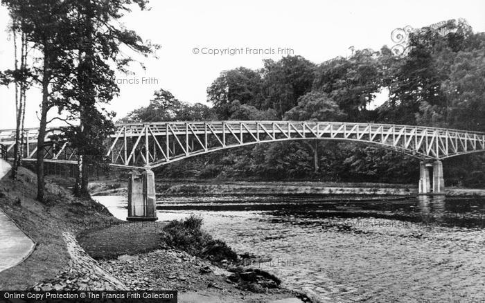 Photo of Pitlochry, The Suspension Bridge c.1939
