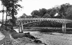 The Suspension Bridge c.1939, Pitlochry