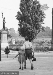 Looking At War Memorial c.1955, Pitsea