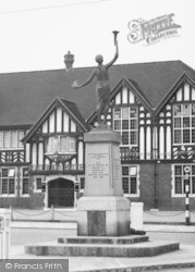 The Railway Hotel, And Memorial c.1955, Pitsea