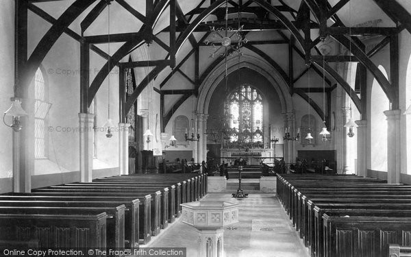 Photo of Plaxtol, Church Interior 1901