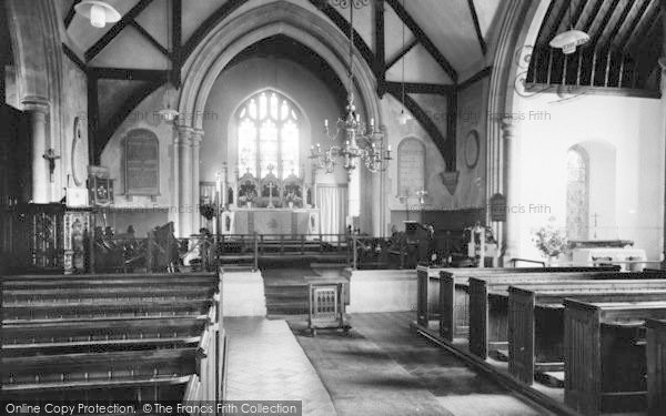 Photo of Plaxtol, Church Interior c.1960