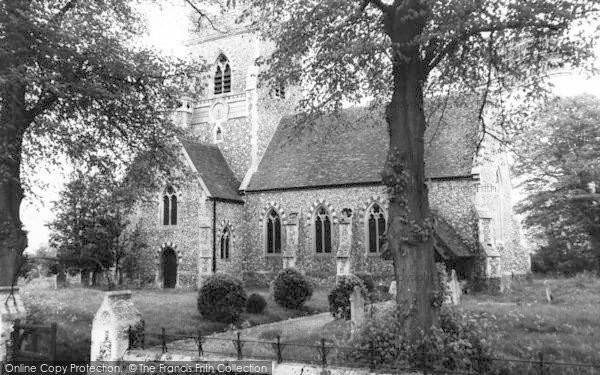 Photo of Pleshey, Holy Trinity Church c.1960
