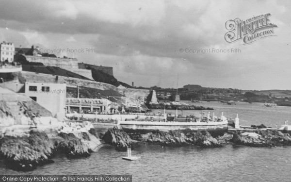 Photo of Plymouth, Bathing Place From Pier c.1950