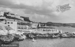 Bathing Place From Pier c.1950, Plymouth