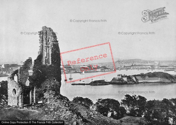 Photo of Plymouth, Drake's Island From Mount Edgcumbe 1890