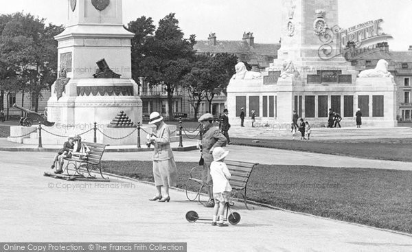 Photo of Plymouth, Girl With Scooter 1924