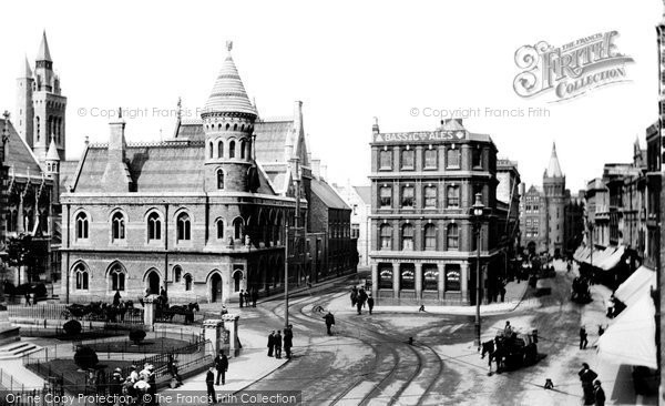 Photo of Plymouth, Guildhall And Bedford Street 1904