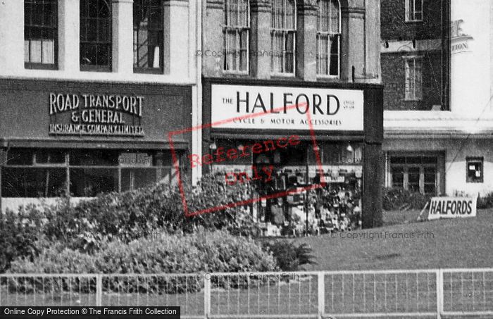 Photo of Plymouth, Halford's, Royal Parade c.1955
