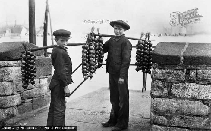 Photo of Plymouth, Onion Sellers 1907