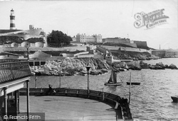 Smeaton's Tower From The Citadel 1892, Plymouth