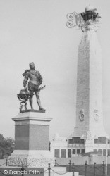 St Francis Drake And Naval Memorials c.1955, Plymouth