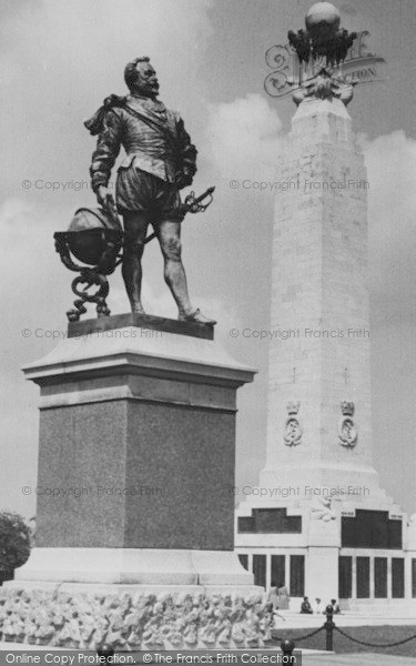 Photo of Plymouth, St Francis Drake And Royal Naval Memorials c.1960