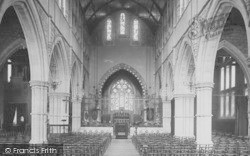 St Peter's Church Interior 1889, Plymouth