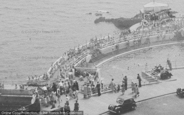 Photo of Plymouth, The Bathing Pool c.1950