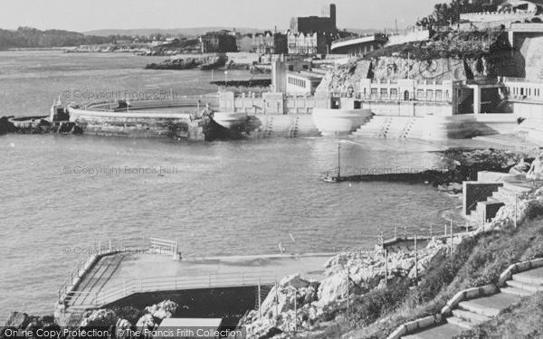 Photo of Plymouth, The Bathing Pool c.1950