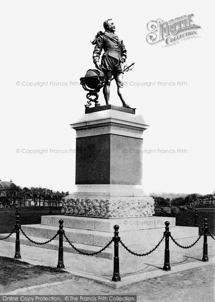 Photo of Plymouth, The Drake Statue 1889
