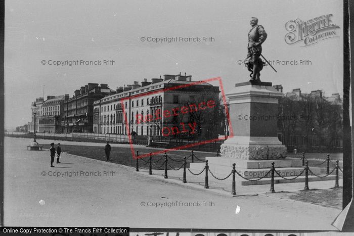 Photo of Plymouth, The Esplanade And Drake's Statue 1889