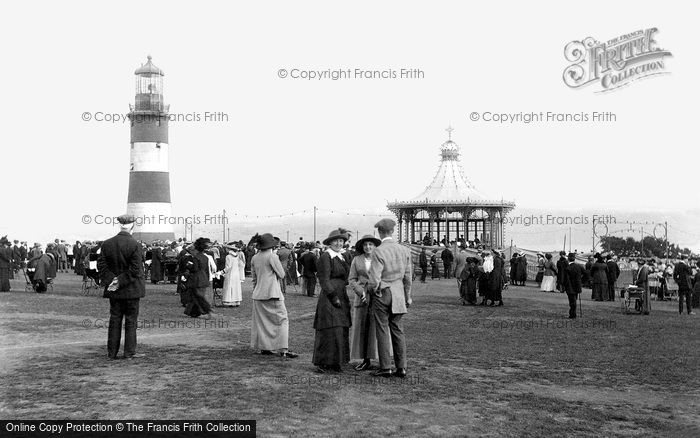 Photo of Plymouth, The Hoe And Smeaton's Tower 1913