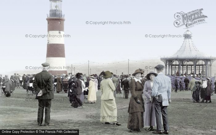 Photo of Plymouth, The Hoe And Smeaton's Tower 1913