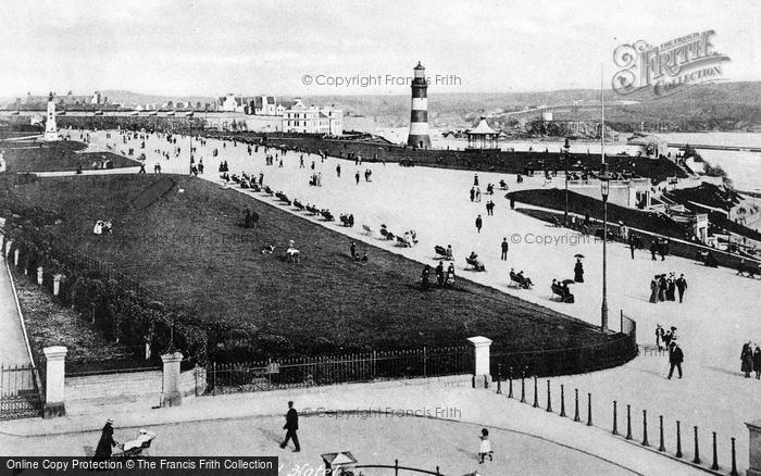 Photo of Plymouth, The Hoe From Grand Hotel c.1890