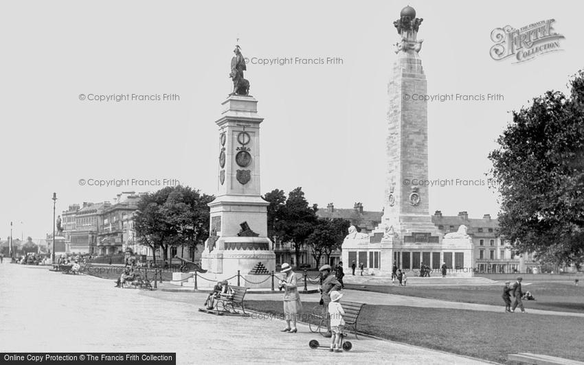 Plymouth, the Naval and Armada Memorials 1924