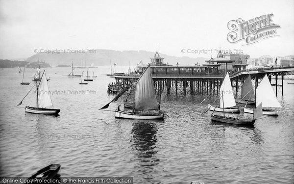 Photo of Plymouth, The Pier And Boats 1889