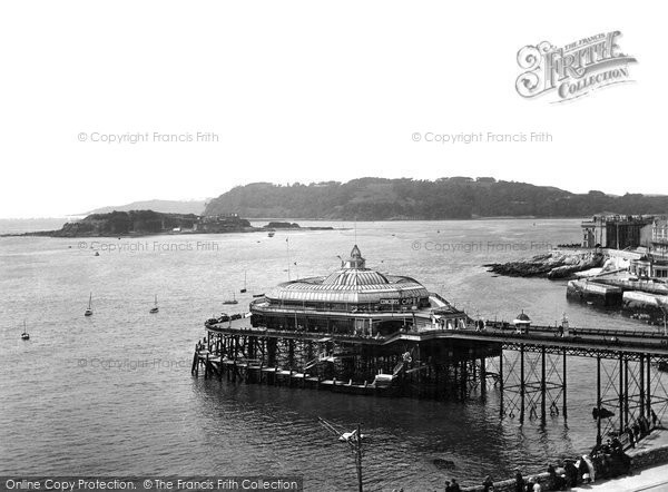 Photo of Plymouth, The Pier And Drake's Island 1924