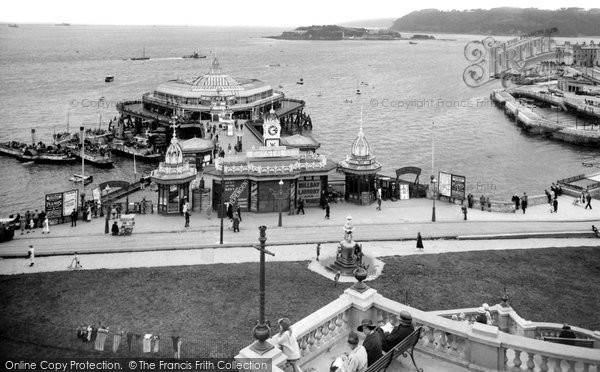 Photo of Plymouth, The Pier And Drake's Island 1924