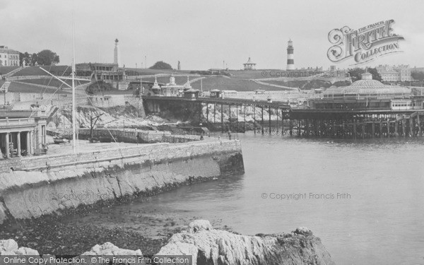 Photo of Plymouth, The Pier And Slopes 1924