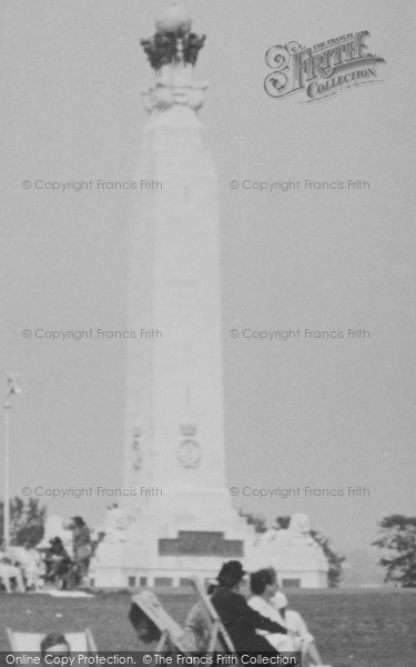 Photo of Plymouth, The War Memorial c.1950