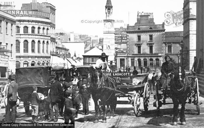 Photo of Plymouth, Traffic In George Street 1889