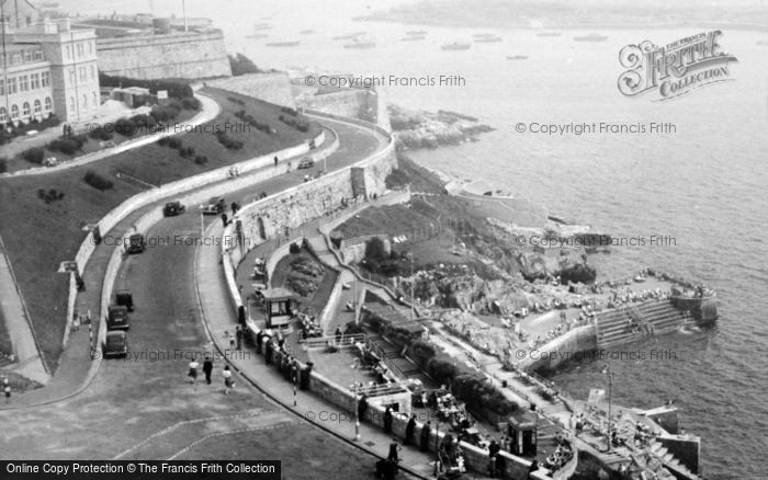 Photo of Plymouth, View From Old Lighthouse c.1950