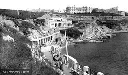 View From Swimming Pool c.1960, Plymouth