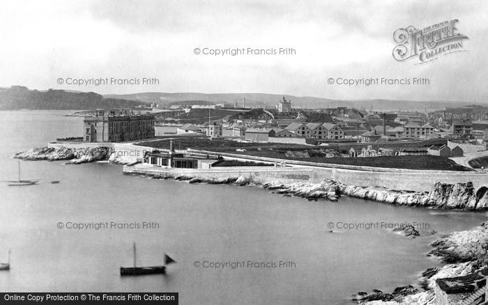 Photo of Plymouth, View From The Hoe c.1876