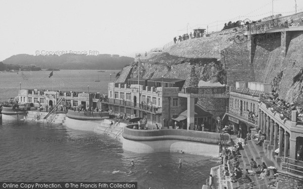 Photo of Plymouth, View Of Lido From South West 1934