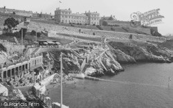 View Of Lido From West 1934, Plymouth
