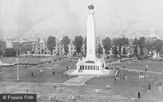 Plymouth, War Memorial from Lighthouse c1950