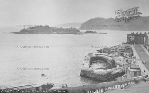 Photo of Plymouth, West Hoe Pier And Drake's Island c.1950